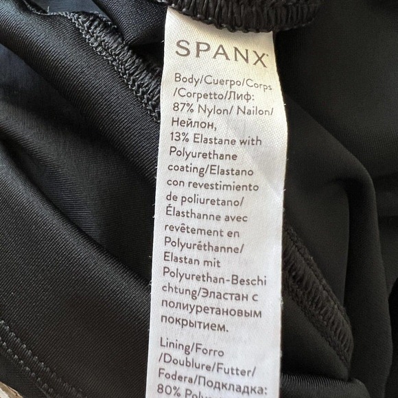 SPANX Faux Leather Camo High Waist Seamless Leggings XL Slimming Athleisure W21 - Picture 8 of 11